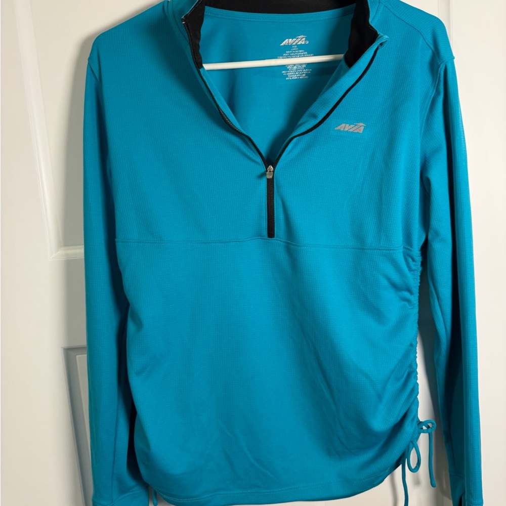 Avia Women's Teal Blue‎ Quarter-Zip Pullover